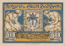  Бона. Германия. Бад-Берка 50 пфеннигов 1920 год. Нотгельд. (XF) 