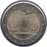  Испания. 2 евро 2011 год. Альгамбра, Хенералифе и Альбасин в Гранаде. 