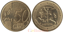 Литва. 50 евроцентов 2015 год.