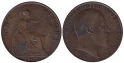 Великобритания. 1 пенни 1902 год.