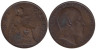  Великобритания. 1 пенни 1902 год. 