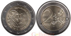 Португалия. 2 евро 2010 год. 100 лет Португальской Республике.