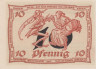  Бона. Германия. Арнштадт 10 пфеннигов 1921 год. Серия r. Нотгельд. (XF) 