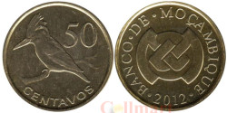 Мозамбик. 50 сентаво 2012 год. Гигантский зимородок.