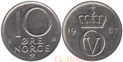 Норвегия. 10 эре 1987 год.