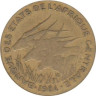  Центральная Африка (BEAC). 10 франков 1984 год. Африканские антилопы. 