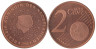  Нидерланды. 2 евроцента 2003 год. Портрет королевы Беатрикс в профиль. 