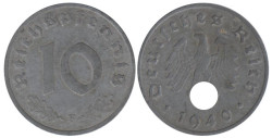 Германия - Третий рейх. 10 рейхспфеннигов 1940 год. (F)