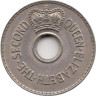  Фиджи. 1 пенни 1959 год. Елизавета II. 