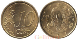 Италия. 10 евроцентов 2009 год. Рождение Венеры.