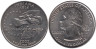  США. 25 центов 2002 год. Квотер штата Индиана. (P) 