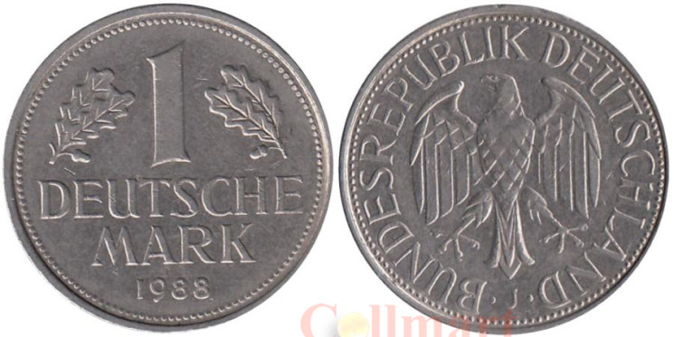  ФРГ. 1 марка 1988 год. (J) 
