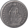  Швейцария. 1/2 франка 1977 год. Гельвеция. 