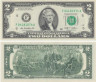  Бона. США 2 доллара 2009 год. Томас Джефферсон. (F - Атланта, Джорджия) (AU) 