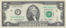  Бона. США 2 доллара 2009 год. Томас Джефферсон. (F - Атланта, Джорджия) (AU) 