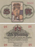  Бона. Германия. Вунзидель 25 пфеннигов 1918 год. Нотгельд. (XF) 