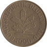  ФРГ. 10 пфеннигов 1990 год. (J) 