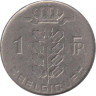  Бельгия. 1 франк 1973 год. BELGIQUE 