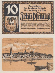 Бона. Германия. Лауэнбург 10 пфеннигов 1920 год. Нотгельд. (XF)
