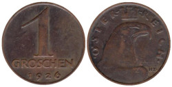 Австрия. 1 грош 1926 год.