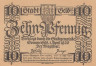  Бона. Германия. Зоммерфельд 10 пфеннигов 1920 год. Нотгельд. (XF) 