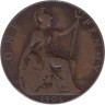  Великобритания. 1 пенни 1906 год. 