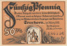  Бона. Германия. Тойхерн 50 пфеннигов 1921 год. Нотгельд. (XF) 