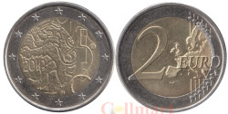 Финляндия. 2 евро 2010 год. 150 лет финской валюте.