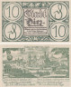  Бона. Германия. Диц 10 пфеннигов 1920 год. Нотгельд. (XF) 