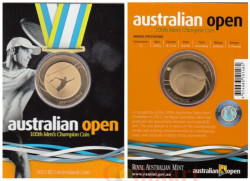 Австралия. 5 долларов 2012 год. 100 лет Мужскому чемпионату Австралии по теннису.
