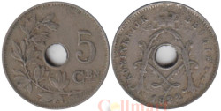 Бельгия. 5 сантимов 1922 год. KONINGRIJK BELGIE
