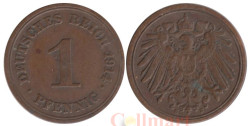 Германская империя. 1 пфенниг 1914 год. (E)