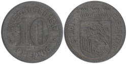 Германия. Эльберфельд. 10 пфеннигов 1917 год. Нотгельд.