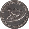  Габон. 500 франков 2020 год. 60 лет независимости. Крокодил. 