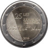  Словения. 2 евро 2016 год. 25 лет независимости Словении. 