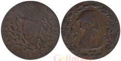 Великобритания. Северный Уэльс. 1/2 пенни 1793 год. Арфа. (токен)