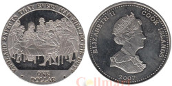 Острова Кука. 1 доллар 2007 год. Англия ждёт, что каждый выполнит свой долг - Военный совет.