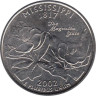  США. 25 центов 2002 год. Квотер штата Миссисипи. (D) 