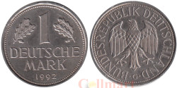 Германия (ФРГ). 1 марка 1992 год. Герб. (G)