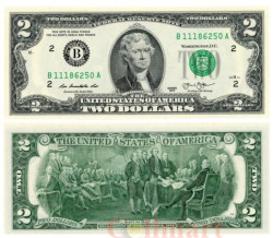 Бона. США 2 доллара 2013 год. Томас Джефферсон. (Пресс)