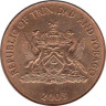  Тринидад и Тобаго. 1 цент 2003 год. Колибри. 