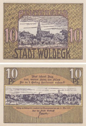 Бона. Германия. Вольдегк 10 пфеннигов 1922 год. Нотгельд. (XF)