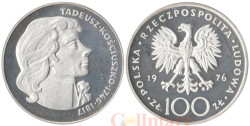 Польша. 100 злотых 1976 год. 230 лет со дня рождения Тадеуша Костюшко.