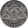  Латвия. 1 лат 2007 год. Снеговик. 