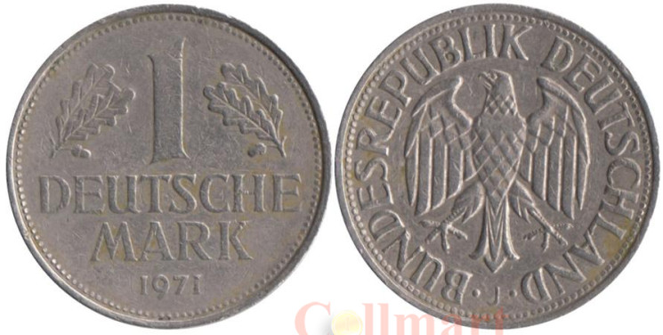  ФРГ. 1 марка 1971 год. (J) 