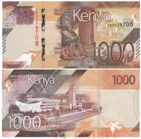  Бона. Кения 1000 шиллингов 2019 год. Парламент, Найроби. (Пресс) 