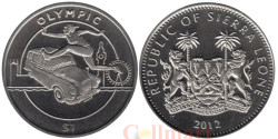Сьерра-Леоне. 1 доллар 2012 год. XXX летние Олимпийские Игры, Лондон 2012 - Бег с барьерами.