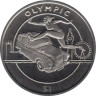  Сьерра-Леоне. 1 доллар 2012 год. XXX летние Олимпийские Игры, Лондон 2012 - Бег с барьерами. 