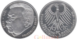 Германия (ФРГ). 5 марок 1975 год. 50 лет со дня смерти Фридриха Эберта. (J)