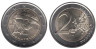  Италия. 2 евро 2016 год. 550 лет со дня смерти Донателло. 